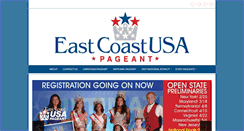 Desktop Screenshot of eastcoastusapageant.com